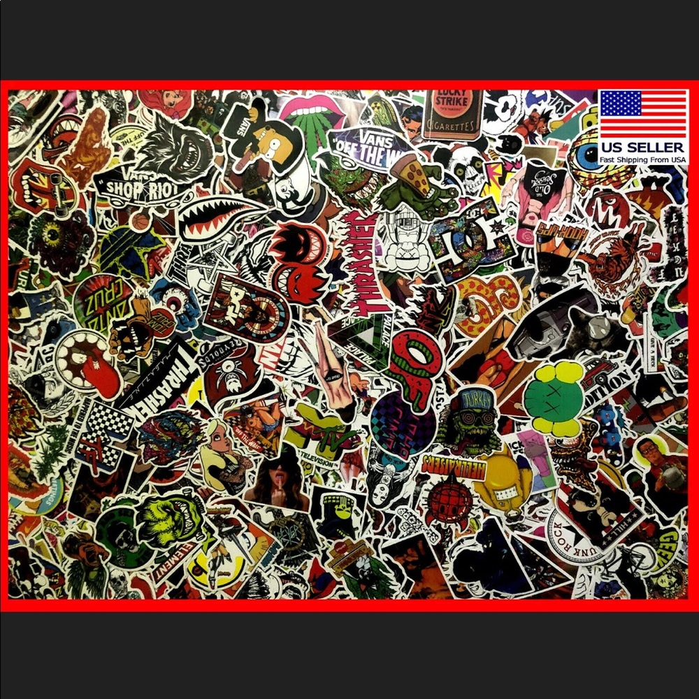 Skateboard stickers 100pc